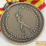 63mm Bronze Gymnastics Medal with Ribbon 