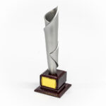 Silver Paper Wrap Trophy Small