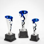 Silver Conical with Blue Trophy Combo