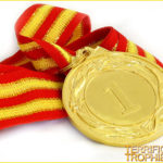 50mm Gold 1st Place Medal with Ribbon