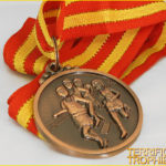 48mm Bronze Athletic Medal with Ribbon