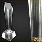 Glass Hex Pillar Trophy